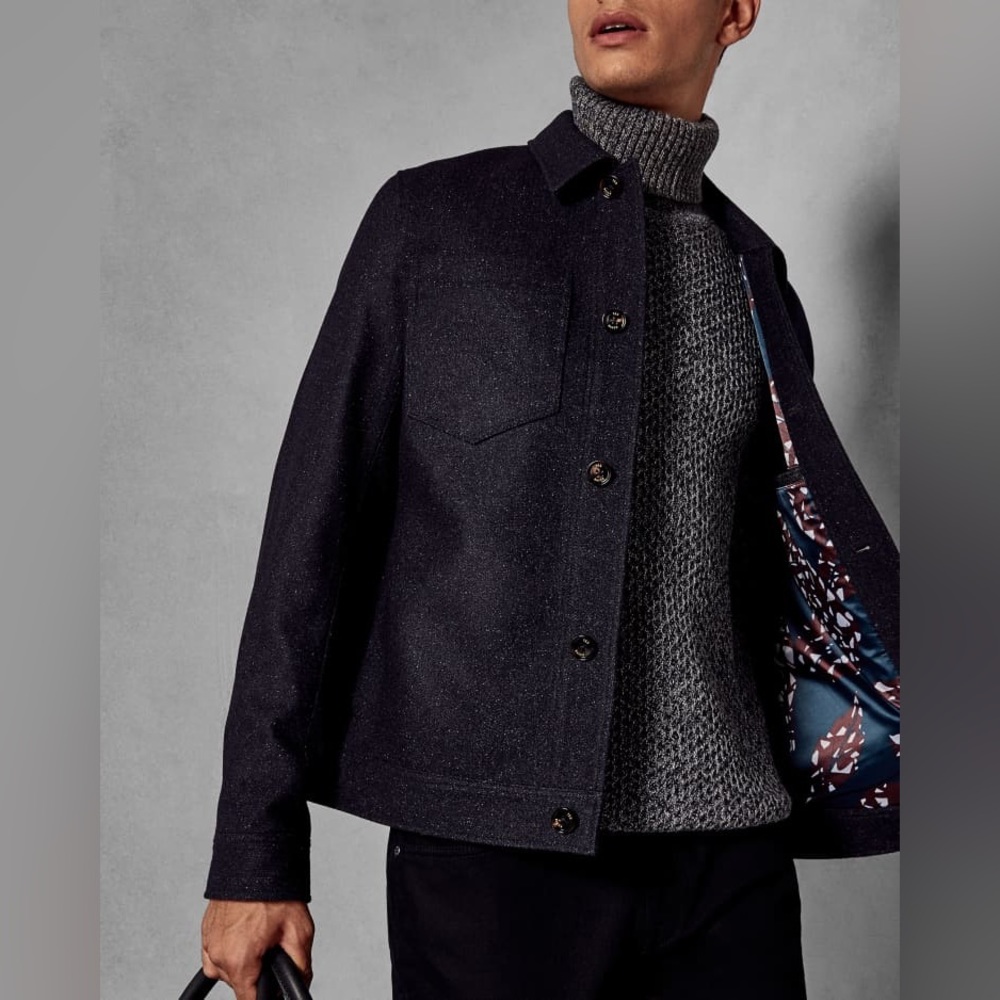NWT Ted Baker Rarebit Short Wool Jacket size L / 4 - Picture 4 of 11